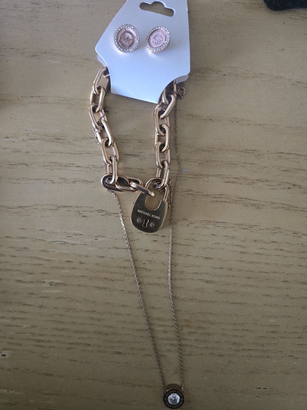 Michael Kors Rose Gold Logo 3piece SET